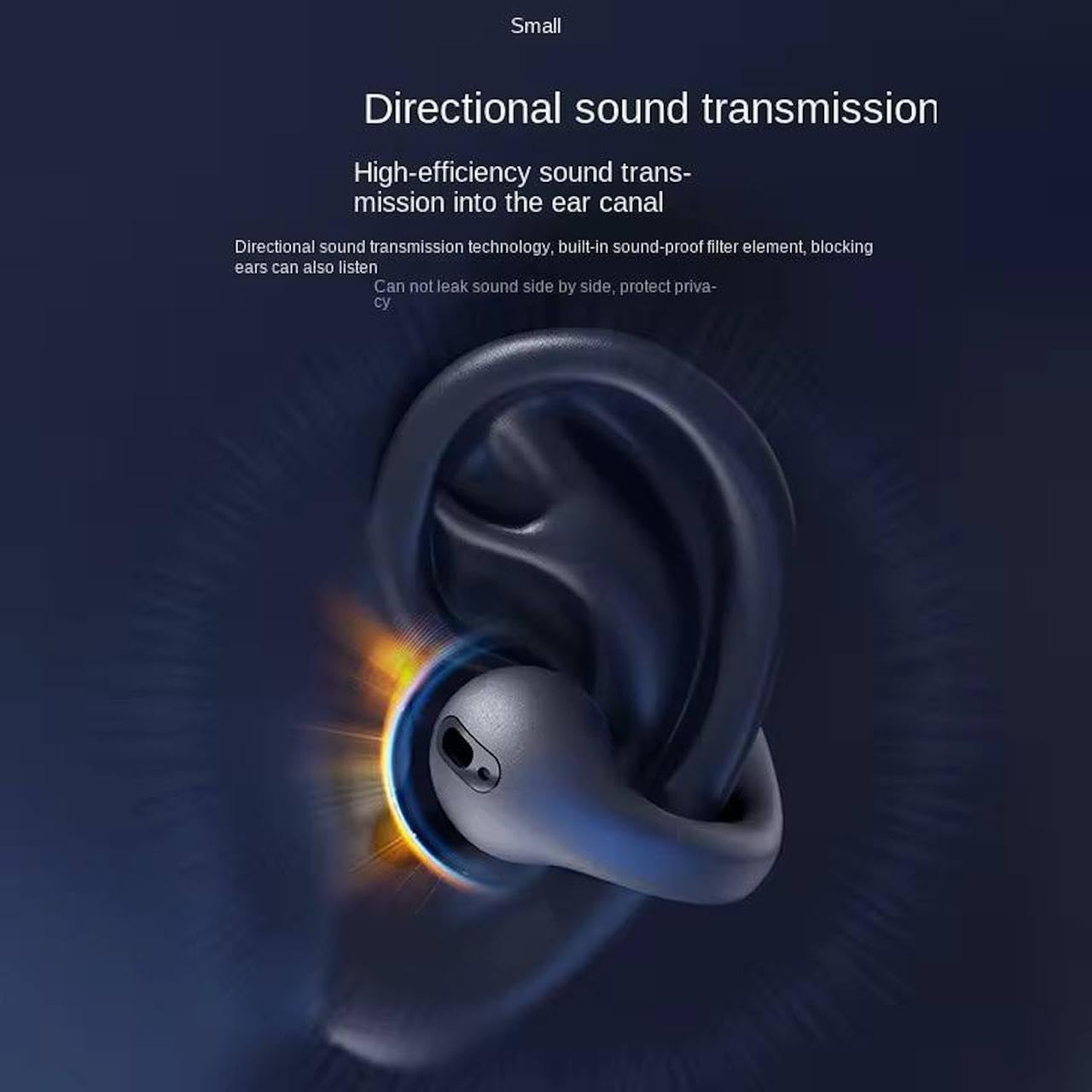 Wireless Earbuds Wireless Bluetooth TWS Bluetooth Sports Ear Clip Buds 5.3 Clip-on Earphone Ear Clip Headset Earbuds